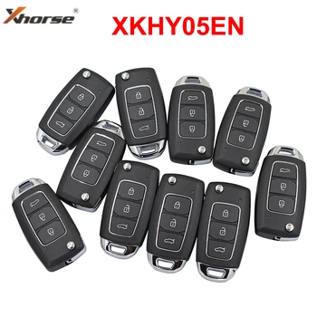 1/3 /8ШТ Xhorse XKHY05EN проводной дистанционный ключ для Hyundai 3 кнопки Английская версия