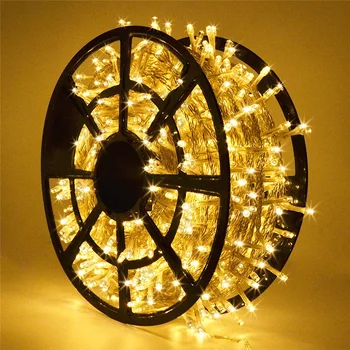 10 М-100 М Connectabe LED Fairy String Lights Водонепроницаемая Осветительная Лампа Для Наружной Вечеринки, Свадьбы, Рождественских Елок, Садового Декора