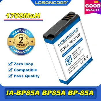 100% Оригинальный LOSONCOER 1700 мАч IA-BP85A BP-85A BP85A BP-85A BP 85A Аккумулятор Для Samsung ST200 ST200F PL210 WB210 SH100
