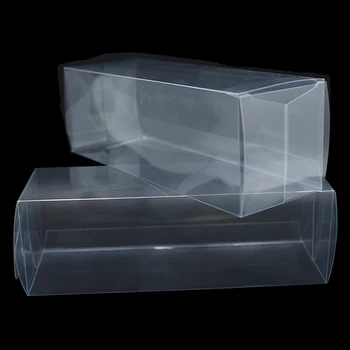 150 шт. Оптовая продажа, Прозрачная коробка для упаковки поделок из ПВХ, розничная торговля, Пластиковая упаковка для подарков на вечеринку, упаковка для конфет и закусок