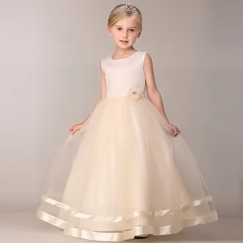 2021 Летнее новое платье для девочек Летнее кружевное свадебное платье Макси Элегантные детские праздничные платья для девочек Одежда Vestidos от 3 до 12 лет