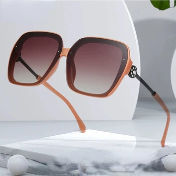 2023 Новые Квадратные Солнцезащитные очки со стразами, женский бренд Desiginer 2023, Винтажные Оранжевые, темно-синие, синие солнцезащитные очки, женские оттенки очков