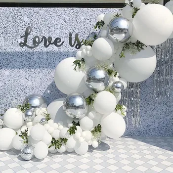 2023 Новый белый воздушный шар из латекса Macarone, Цепочка из воздушных шаров, Помолвка на день рождения, Свадебные украшения, принадлежности для вечеринок