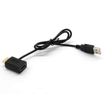 2X разъема HDMI между мужчинами и женщинами + удлинитель адаптера для зарядного устройства USB 2.0