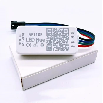 2ШТ SP110E Smart Controller Led Pixel Light Controller Bluetooth-совместимый Для WS2812B WS2811 SK6812 RGBW Полноцветная Светодиодная Лента
