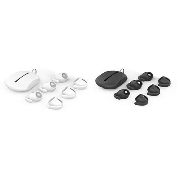 3 пары мягких силиконовых ушных крючков, противоскользящие накладки для наушников, наконечники + силиконовый чехол, аксессуары для Apple 3