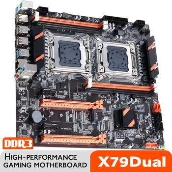 Atermiter X79 Placa Base De CPU Dual LGA 2011 4 * DDR3 REG ECC USB3.0 Sata3 PCI-E 3,0 Con Placa Base De Procesador Xeon Dual M.2