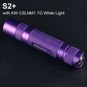 Convoy S2 + с КВТ CSLNM1.Светодиодный фиолетовый фонарик TG Linterna Flash Torch Lanterna 18650 для рыбалки, кемпинга, работы, самообороны