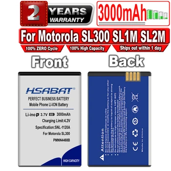 HSABAT 3000 мАч PMNN4468B PMNN4468A PMNN4468 Аккумулятор для Motorola SL300 SL1M SL2M SL1K SL2K Радио