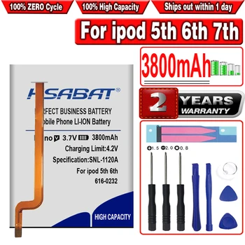 HSABAT 3800 мАч Сменный Аккумулятор SSD HD Upgrade для iPod 5-го поколения video 30 гб/6-го поколения classic 80 гб 120 гб/7-го поколения 160 гб