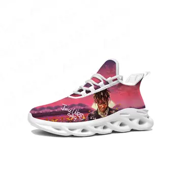 Juice Wrld 999 Хип-хоп Рэппер Кроссовки на плоской подошве Мужская Женская Высококачественная Спортивная обувь На заказ DIY Sneaker Индивидуальная Обувь