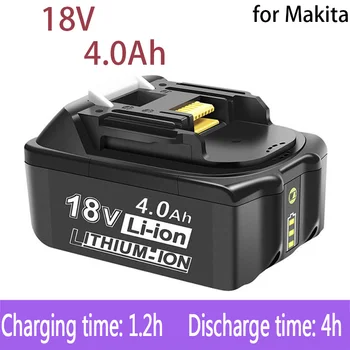 NewMakita 18V 4000mAh аккумуляторная батарея power toolMakita со светодиодной литий-ионной заменой для LXT BL1860B BL1860 BL1850