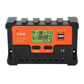 PWM Солнечный контроллер заряда 12 В/24 В PWM Солнечный контроллер температурной компенсации Режим запуска нагрузки IP32 Водонепроницаемый 20A для внедорожников