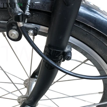 TWTOPSE Bike Наклейки на велосипед, перегородка, полая для велосипеда Brompton, защита передней вилки велосипеда от тормозной магистрали, сплав Легкий