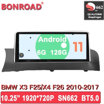 Автомобильный Мультимедийный Радиоприемник Bonroad Для BMW X3 F25 X4 F26 CIC NBT Система Навигации GPS 10,25 