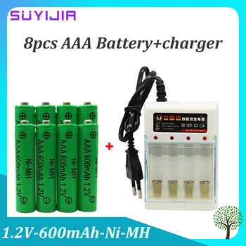 Батарея AAA 1,2 В перезаряжаемая 600 мАч Aaa 1,2 В Ni-MH Аккумуляторная батарея для игрушек MP3 Пульт дистанционного управления компьютером Длительный срок службы