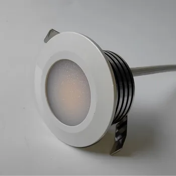 Белый корпус, светодиодный мини-светильник с регулируемой яркостью мощностью 5 Вт, точечный светильник под шкаф, потолочный встраиваемый светильник AC110V 220V, светильники