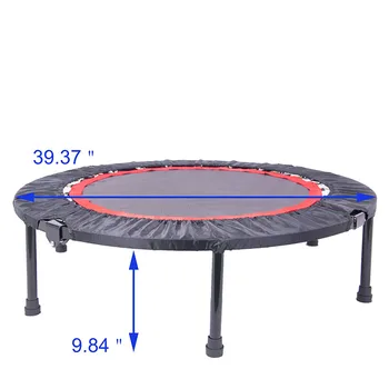 В наличии в США с защитной накладкой | Максимальный 40-дюймовый мини-батут для упражнений для взрослых или детей - Indoor Fitness Rebounder Trampoline