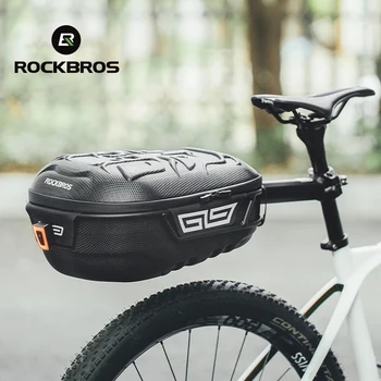 Велосумка ROCKBROS большой емкости, Задняя стойка, Водонепроницаемая Велосипедная сумка, Жесткое сиденье, Седельная сумка для шоссейного велосипеда MTB, Аксессуары
