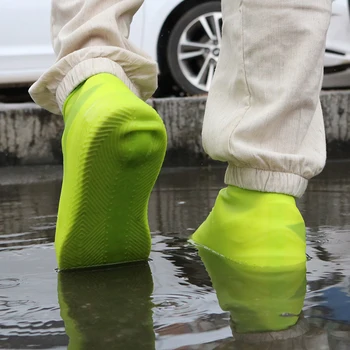 Водонепроницаемые бахилы, уличные чехлы для дождевой обуви, силиконовые нескользящие многоразовые чехлы для дождевых ботинок, защищающие от песка толстые чехлы для ботинок