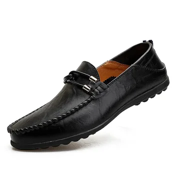 Высококачественная дышащая обувь из натуральной кожи с круглым носком, мужские повседневные лоферы с кисточками, новинка 2023 года