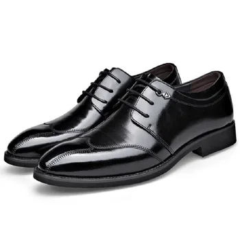 Высококачественные дизайнерские дышащие мужские Оксфорды на шнуровке, мужские роскошные свадебные модельные туфли D2a15