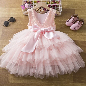 Детские платья для девочек, летняя детская вечеринка, свадьба для девочек в цветочек, детская одежда, платье-пачка принцессы, рождественское кружевное платье для малышей, детское кружевное платье для малышей