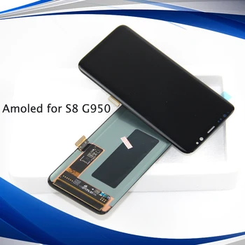 Для Samsung S8 LCD для SAMSUNG Galaxy S8 LCD G950 G950F Дисплей Сенсорный ЖК-экран Дигитайзер