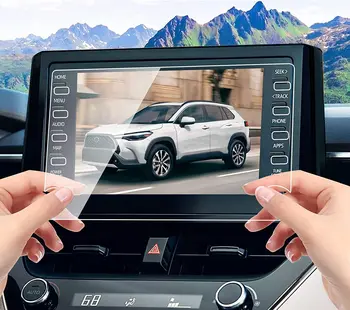 Для Toyota Corolla Cross XLE LE 1-го поколения 2022 года выпуска (XG10) 8-дюймовый Автомобильный Навигационный Сенсорный Информационно-Развлекательный экран из Закаленного Стекла Защищает экран