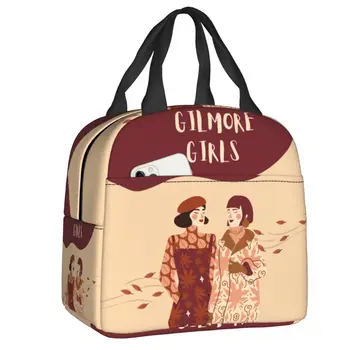 Изготовленная на заказ сумка для ланча Gilmore Girls, теплый холодильник, термоизолированный ланч-бокс для женщин, детские сумки для работы, школьной еды, пикника