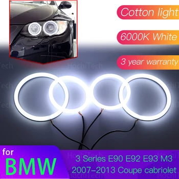 Комплект Angel Eyes 6000Л Хлопчатобумажный Белый Кольцевой Фонарь Halo для BMW 3 Серии E90 E92 E93 M3 2007-2013 Купе-Кабриолет