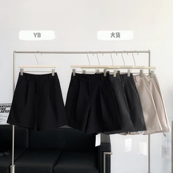 Корейские модные шорты Женские Y2k Винтажные Женские брюки с высокой талией, мешковатая повседневная женская одежда, Новинка лета 2023 года