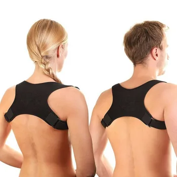 Корсет для коррекции осанки спины Бандаж Выпрямитель для спины ключиц Пояс для поддержки позвоночника Бандаж для поддержки верхней части спины плечевого пояса