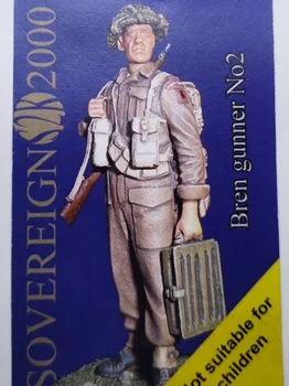 Набор фигурок из смолы в масштабе 1/35, моделирующих британскую пехоту в разобранном виде и неокрашенные игрушки