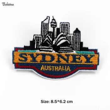 Нашивка на тему Австралии и Сиднея, железная вышивка для одежды, значки, наклейки, аппликация для куртки, украшения джинсовой ткани.