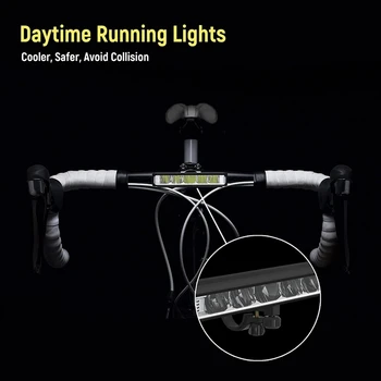Новейший супер яркий светодиодный велосипедный фонарь, USB-перезаряжаемая велосипедная фара, 5 режимов, водонепроницаемая велосипедная фара, задний фонарь