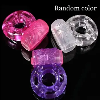 Новое Вибрирующее кольцо для члена, Силиконовое Кольцо-бабочка, Кольца для пениса, секс-игрушки, Товары для взрослых, секс-игрушки разных цветов, прямая поставка