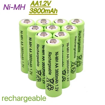 Новый аккумулятор 1.2VAA 3800mAh Ni-MH аккумуляторная батарея для игрушечного пульта дистанционного управления Аккумуляторные батареи AA 1.2v 3800mah аккумулятор...