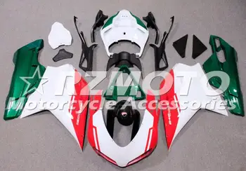 Новый комплект обтекателя мотоцикла ABS подходит для Ducati 848 evo 1098 1198 2007 2008 2009 2010 2011 2012 На заказ Зеленый Красный