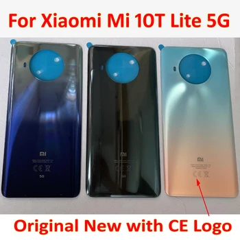 Оригинальная Лучшая Крышка Телефона Для Xiaomi Mi 10T Lite 5G M2007J17G Задняя Крышка Батарейного Отсека Корпус Mi10i Mi 10i Задняя Крышка Двери + Клей