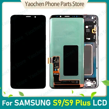 Оригинальный AMOLED-Дисплей для SAMSUNG Galaxy S9 G960 G960F S9 Plus G965 G965F с Полным ЖК-Сенсорным Экраном и Дигитайзером В сборе