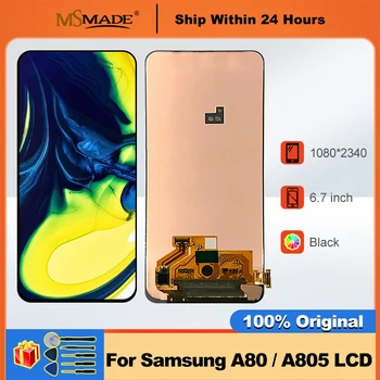 Оригинальный для Samsung Galaxy A80 ЖК-дисплей SM-A805 A805 A805F Дисплей Сенсорный Экран Дигитайзер Запасные Части Для Samsung A80 Дисплей
