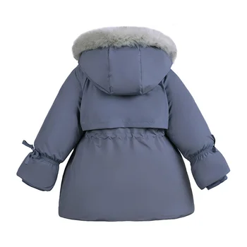 Парки для девочек и детей, зимняя детская хлопчатобумажная куртка с подкладкой для утепления теплой верхней одежды, пальто, одежда