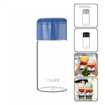 практичная стеклянная бутылка для воды объемом 300 мл, компактная, антикоррозийная, высокой твердости, простая стеклянная чашка высокой твердости