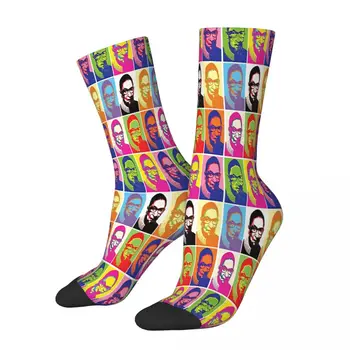 Пресловутые носки RBG в стиле поп-арт, мужские и женские осенние чулки с принтом