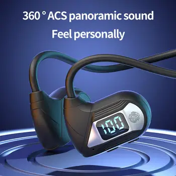 Прослушивание музыки с частотой 20-200 Гц Автоматическое сопряжение Bluetooth-совместимых беспроводных наушников 5.3 для занятий спортом