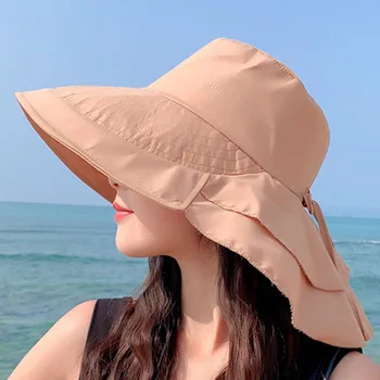 Простая большая панама для женщин Летняя удобная солнцезащитная шляпа с козырьком для отдыха на открытом воздухе Спортивная солнцезащитная шляпа Lenceria Para Damas