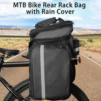 Простая установка Велосипедная сумка для хвоста, гладкая застежка-молния, сумка для заднего сиденья велосипеда, водонепроницаемые предметы хранения, MTB Велосипедная седельная сумка для велосипеда
