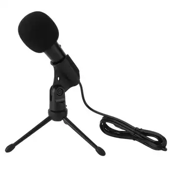 Профессиональный студийный микрофон Usb Проводной конденсаторный микрофон для караоке, компьютерные микрофоны, ударное крепление + кабель для ПК, ноутбука