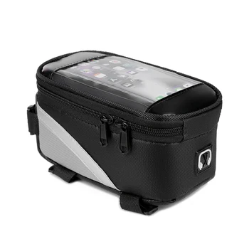 Светоотражающая сумка для горного велосипеда MTB с верхней трубкой, чехол-держатель для мобильного телефона с сенсорным экраном